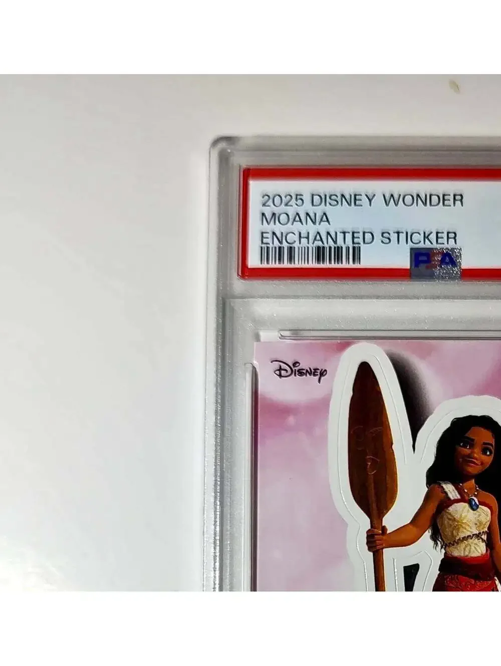 Moana 2025 Topps Disney #ES-23 Enchanted Sticker Card Moana PSA 9